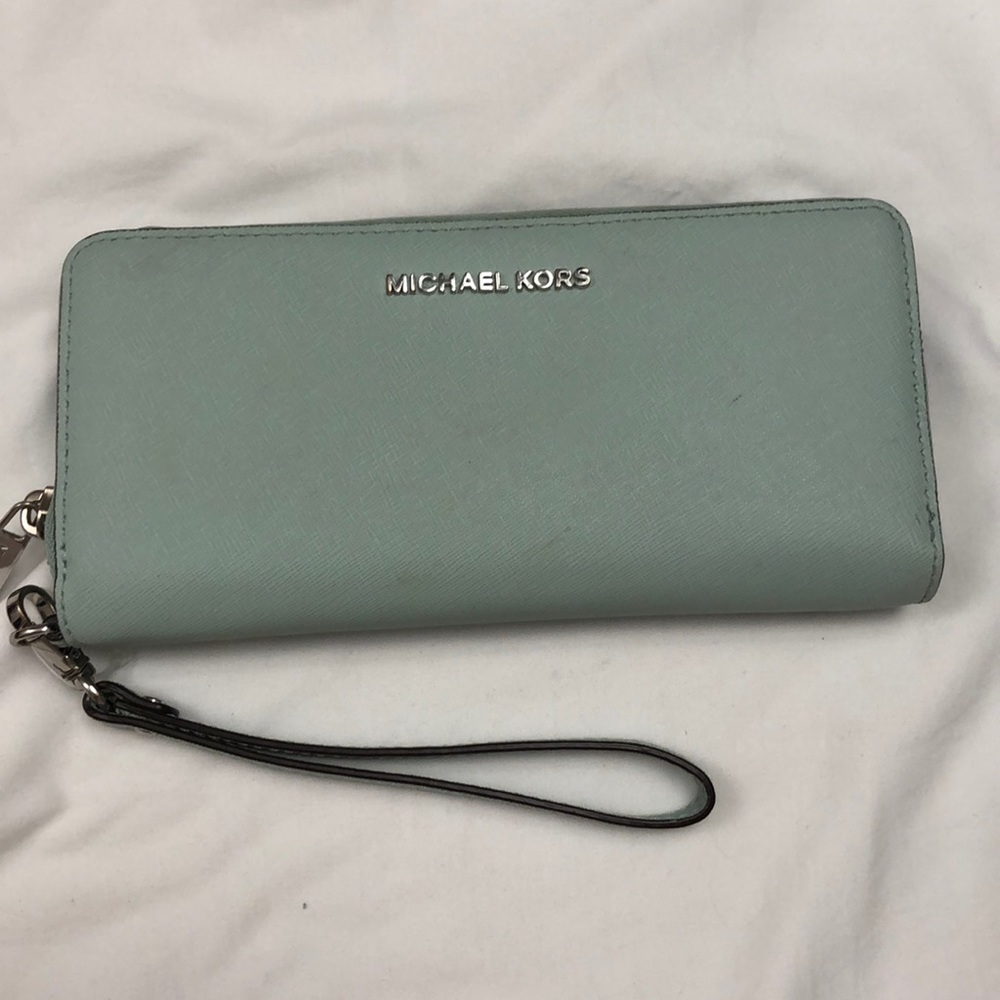 Michael Kors baby blue Wallet/Wristlet